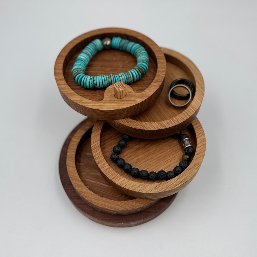 Round 4 tray small Jewerly catch-all tray