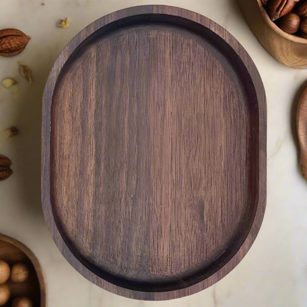 Black Walnut Bowl Oval - NW Timber Studio