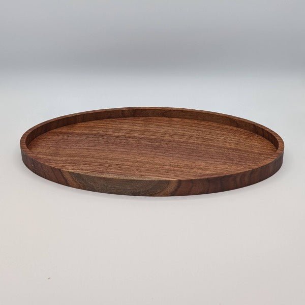 Black Walnut Oval Everything Tray - NW Timber Studio