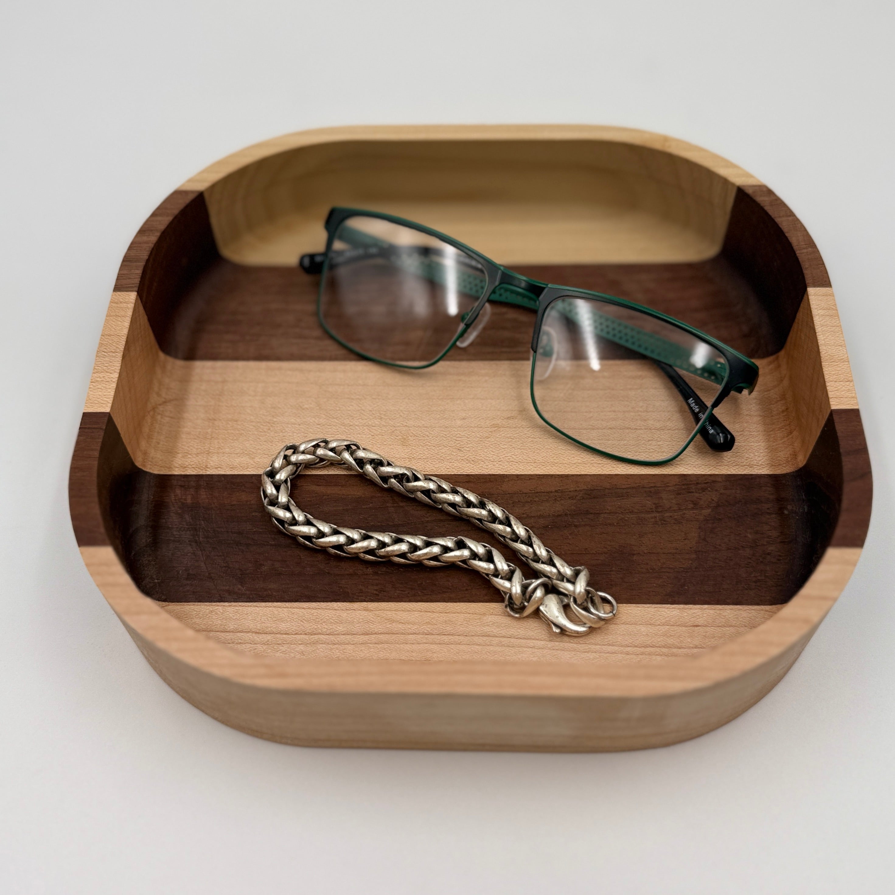 Black Walnut and Birch Bowl - NW Timber Studio