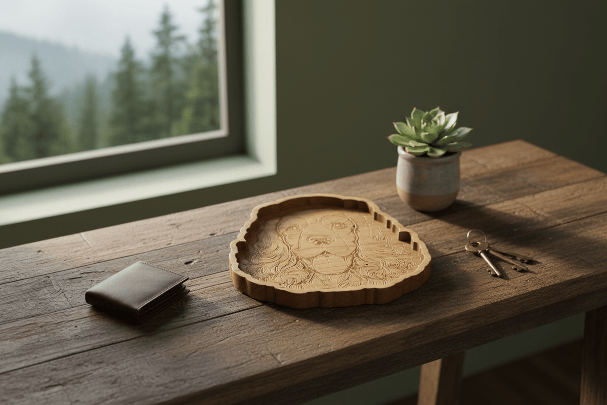 Cocker Spaniel Catch-All Tray - NW Timber Studio