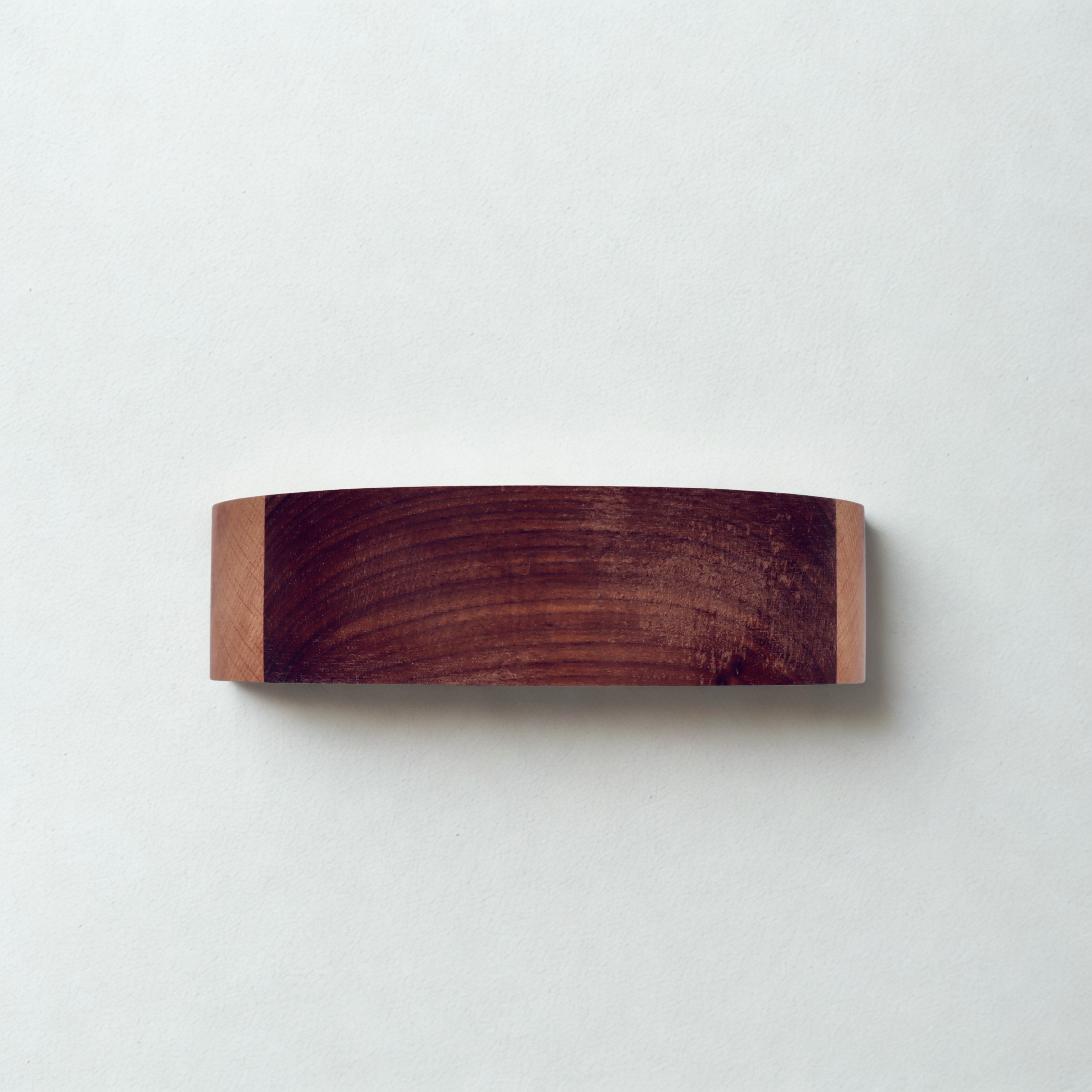 Black walnut and poplar striped bowl
