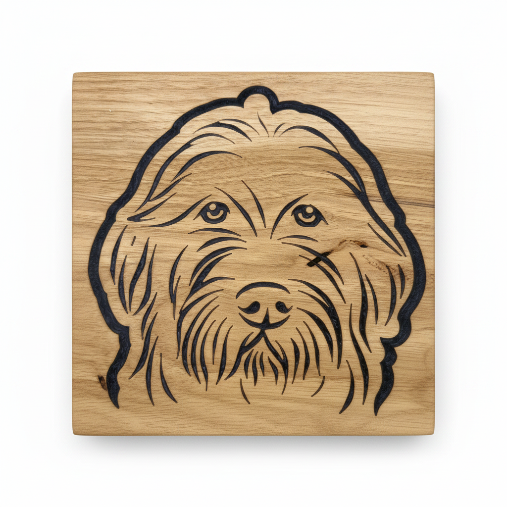 Golden Doodle Art - Square Crop