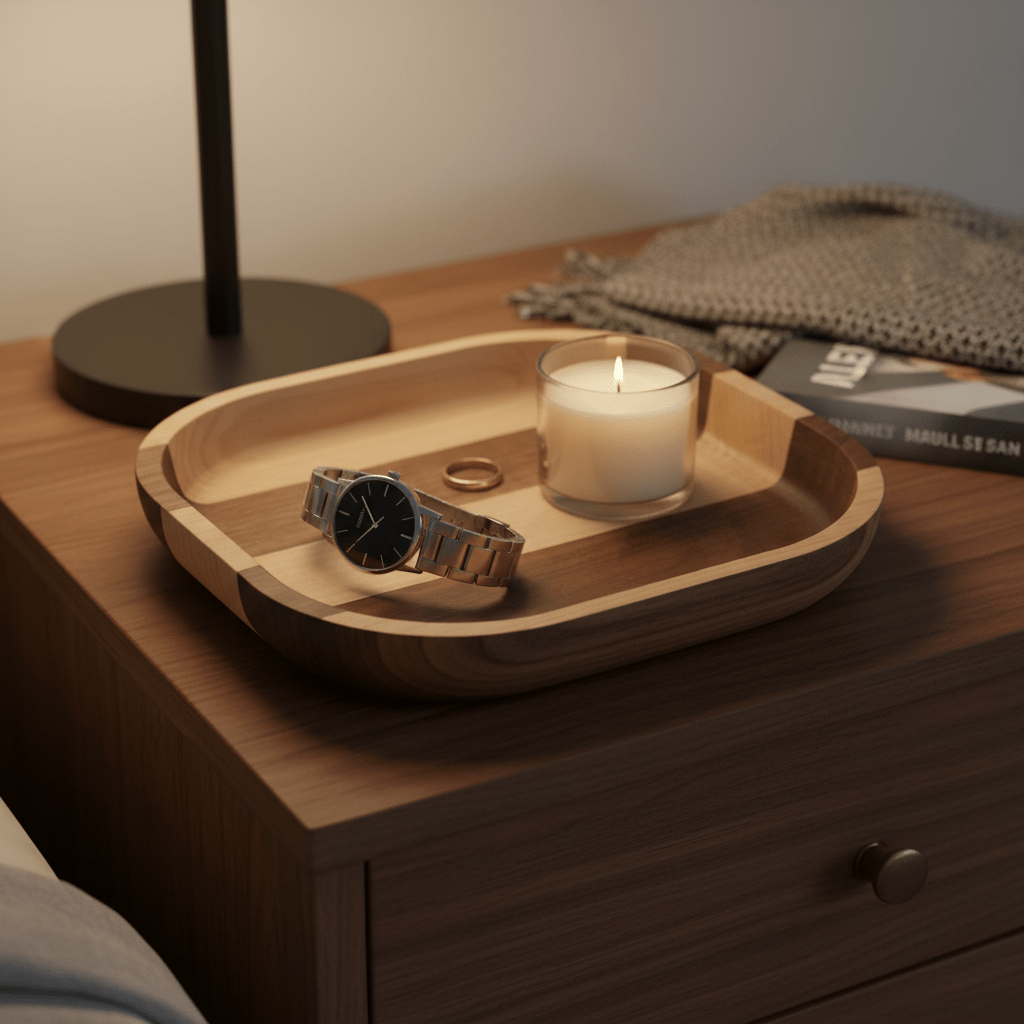 Black Walnut and Birch Bowl - NW Timber Studio