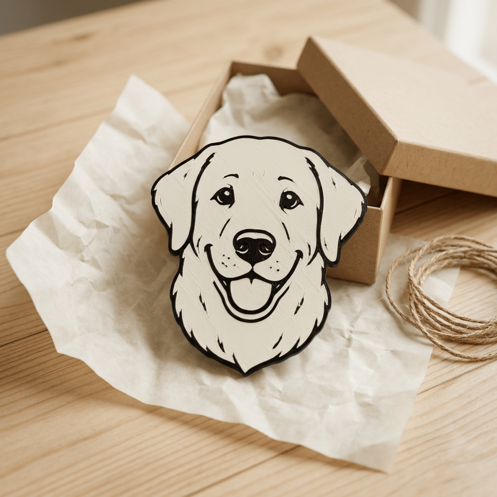 Golden Retriever Refrigerator Magnet - NW Timber Studio
