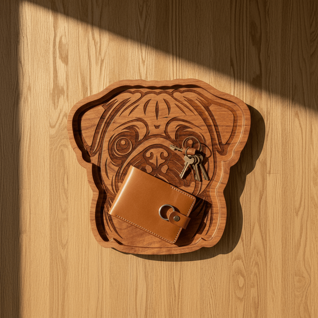 Pug Catch-All Tray - NW Timber Studio