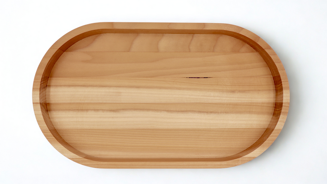 Large Poplar Wood Bowl