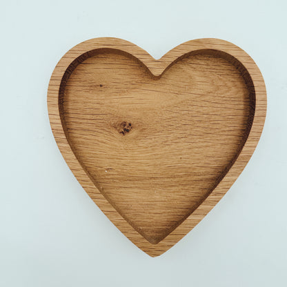 Valentines Heart White Oak
