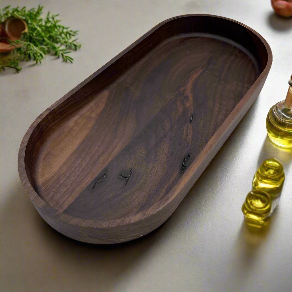Black Walnut Everything Tray - NW Timber Studio