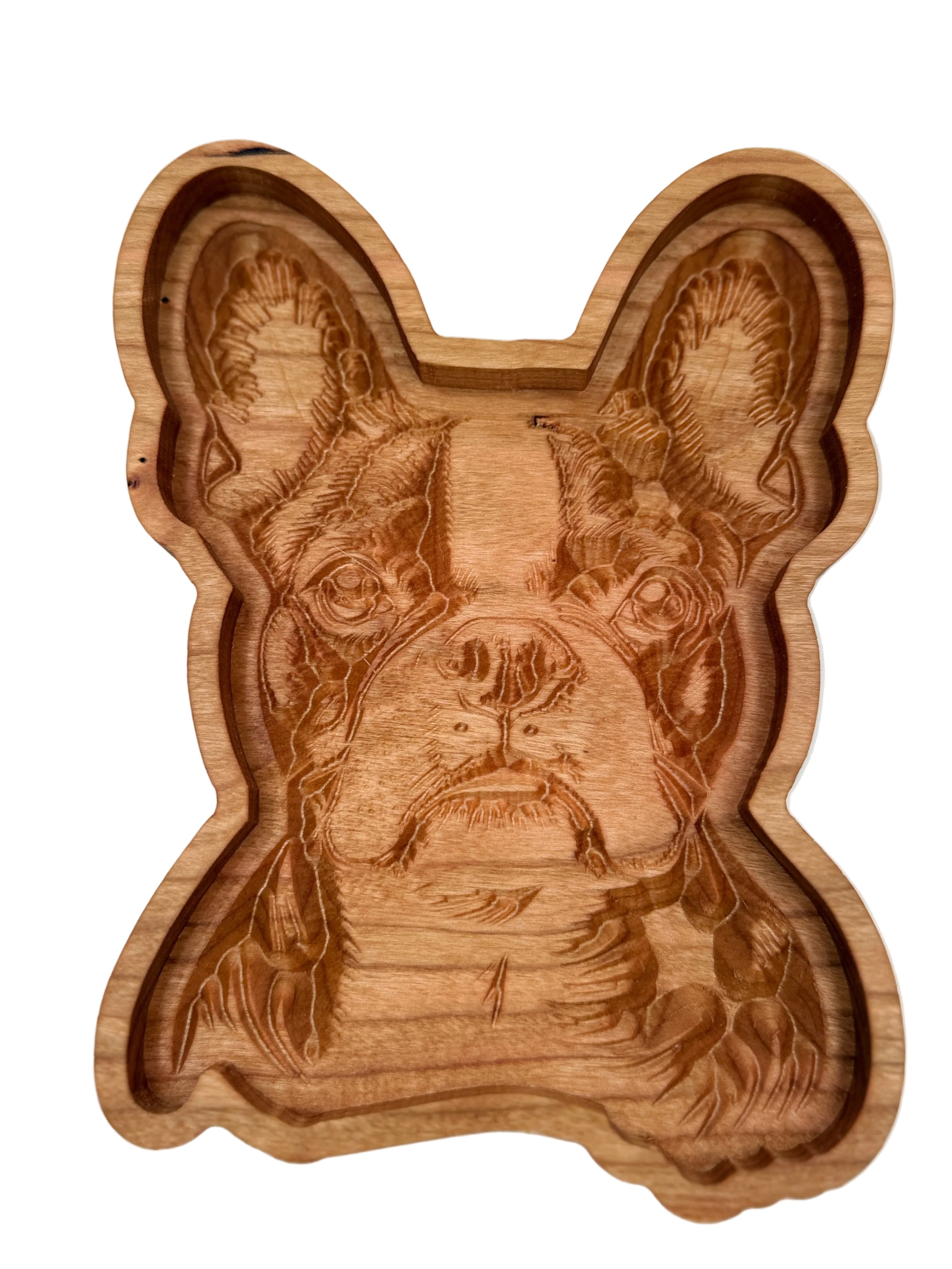 Boston Terrier Catch-All Tray - NW Timber Studio