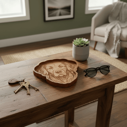 Golden Retriever Catch-All Tray - NW Timber Studio