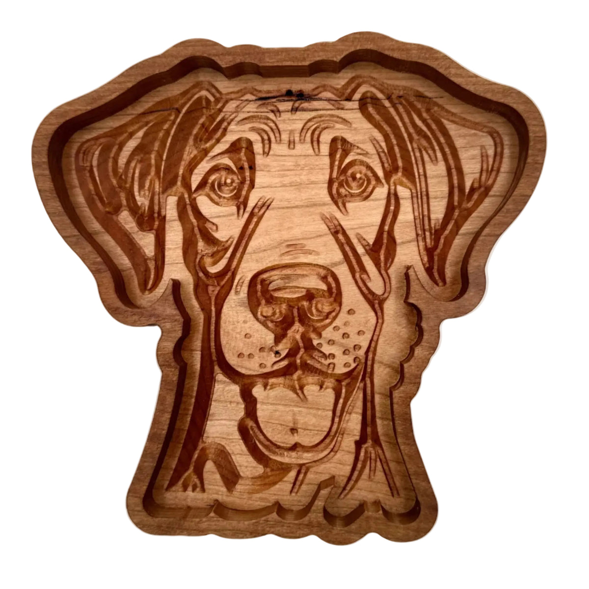 Great Dane Catch-All Tray Cherry Wood v2 - NW Timber Studio