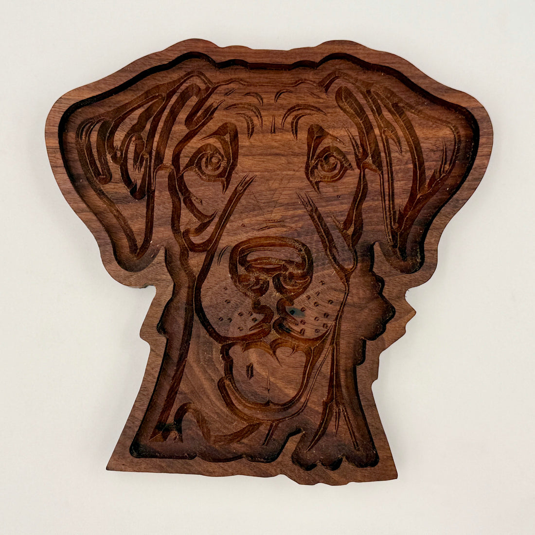 Back Lab catch all tray Black Walnut wood