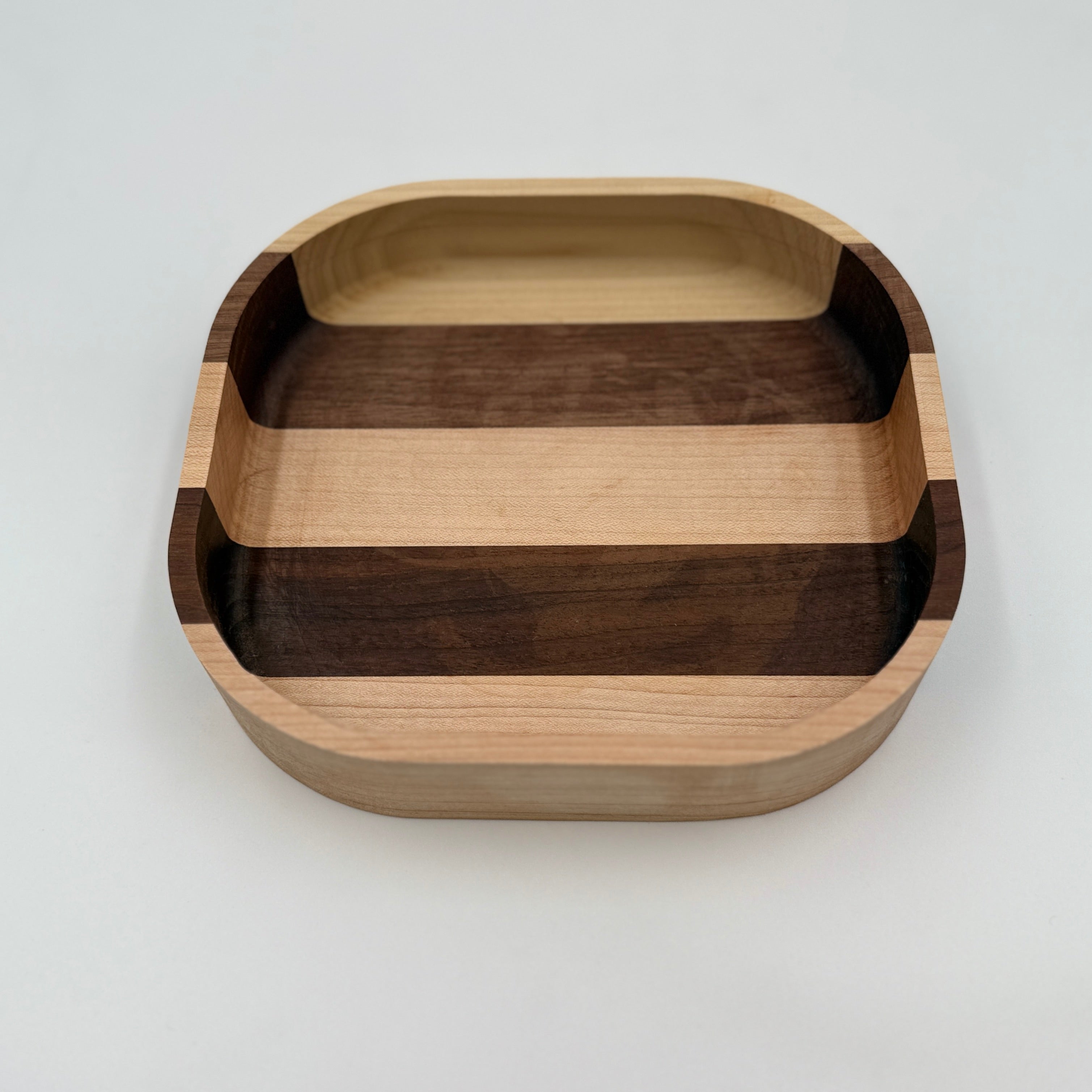 Black Walnut and Birch Bowl - NW Timber Studio