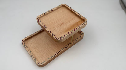 Premium Birch Wood Tiered Organizer - NW Timber Studio