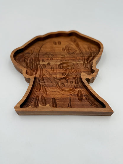 Dalmatian Catch-All Tray | Solid Cherry Wood