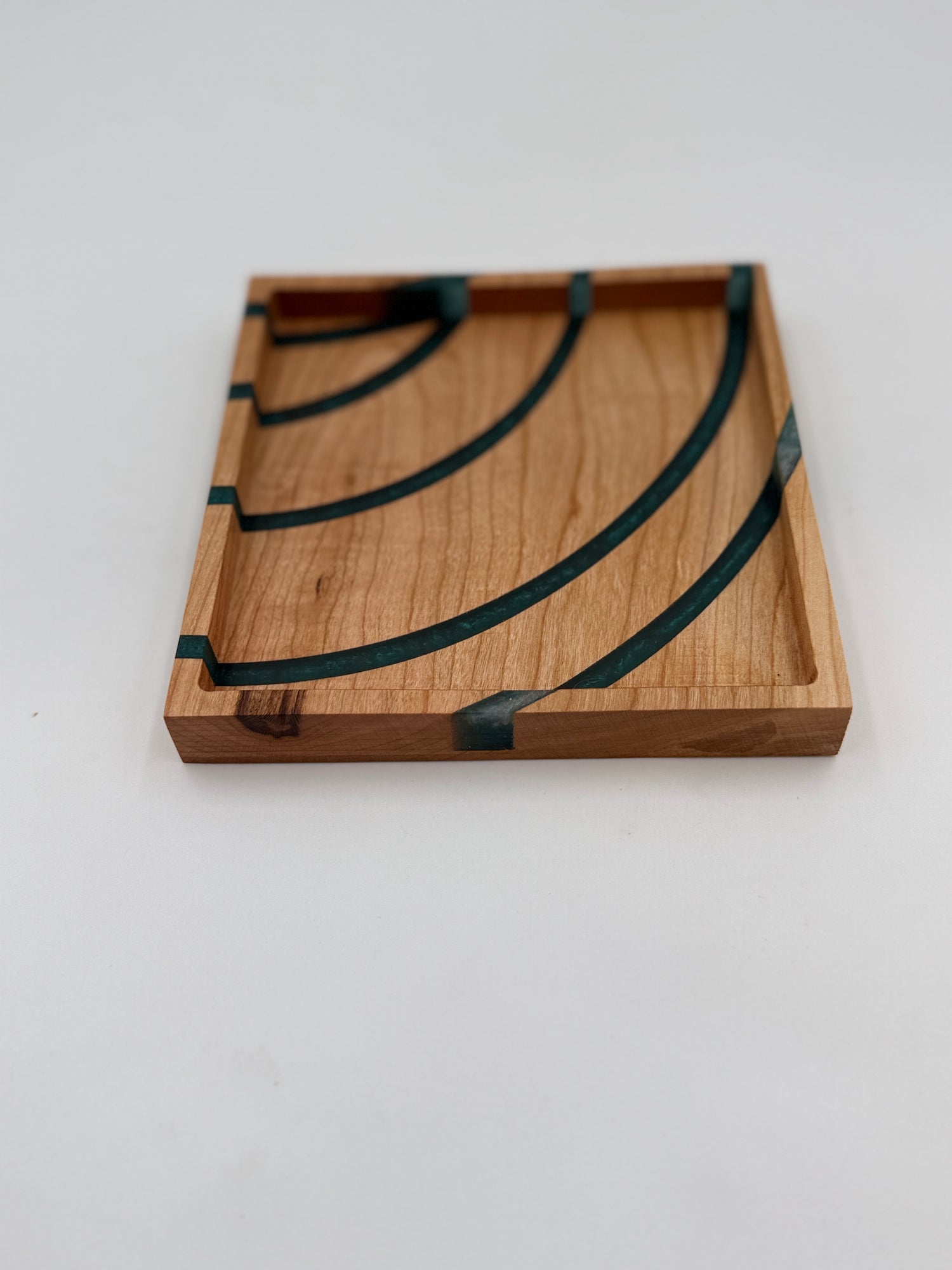 Maple &amp; Green Resin Catch-All Tray