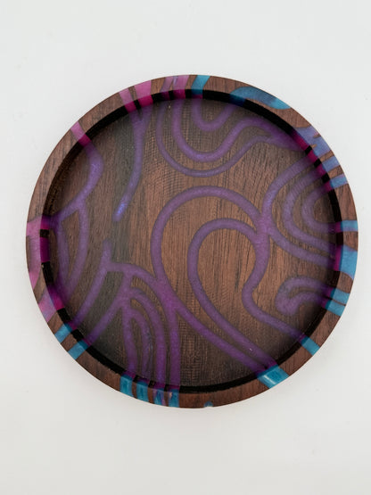 Mosaic Collection: Black Walnut Lines