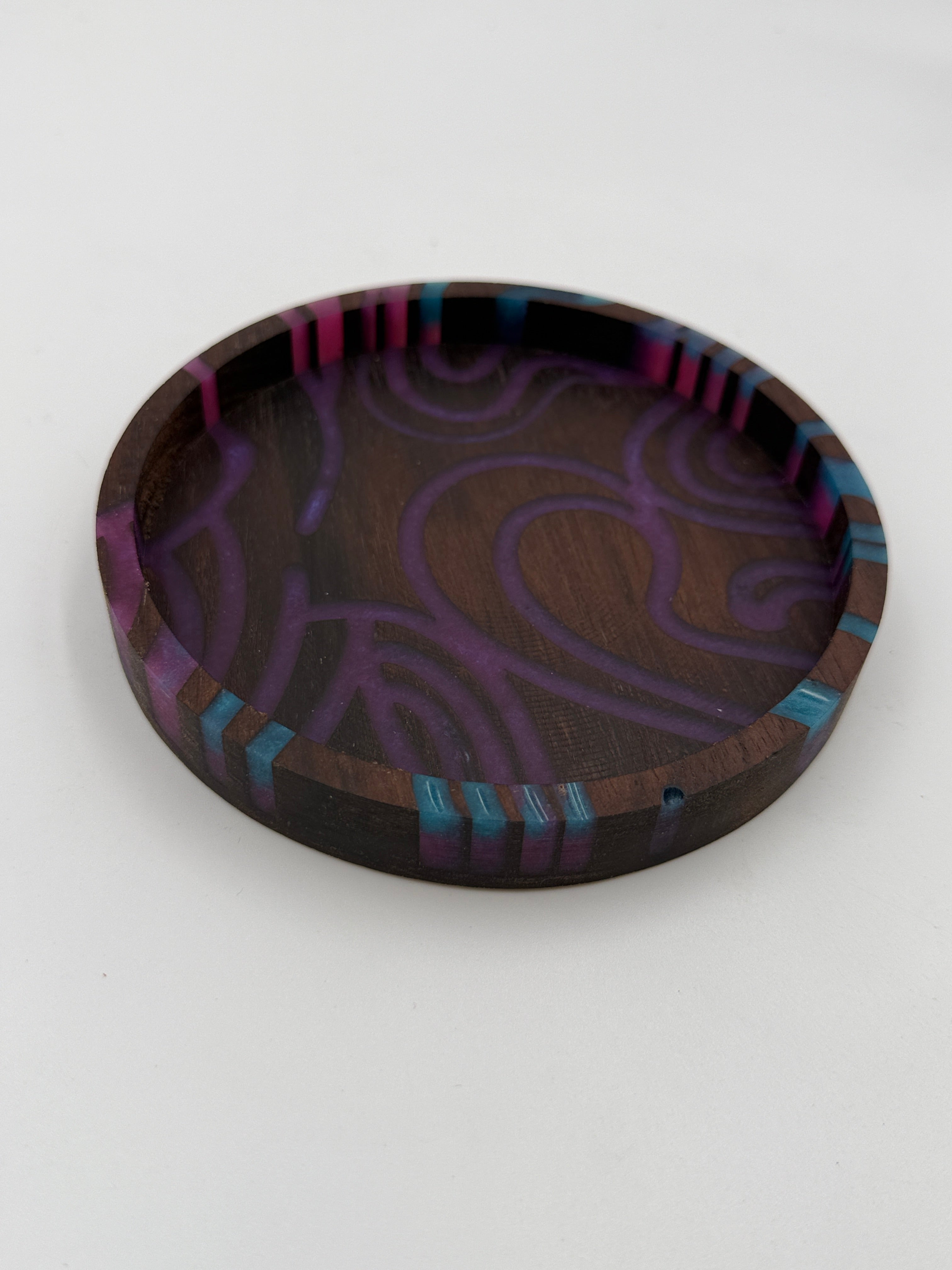 Mosaic Collection: Black Walnut Lines