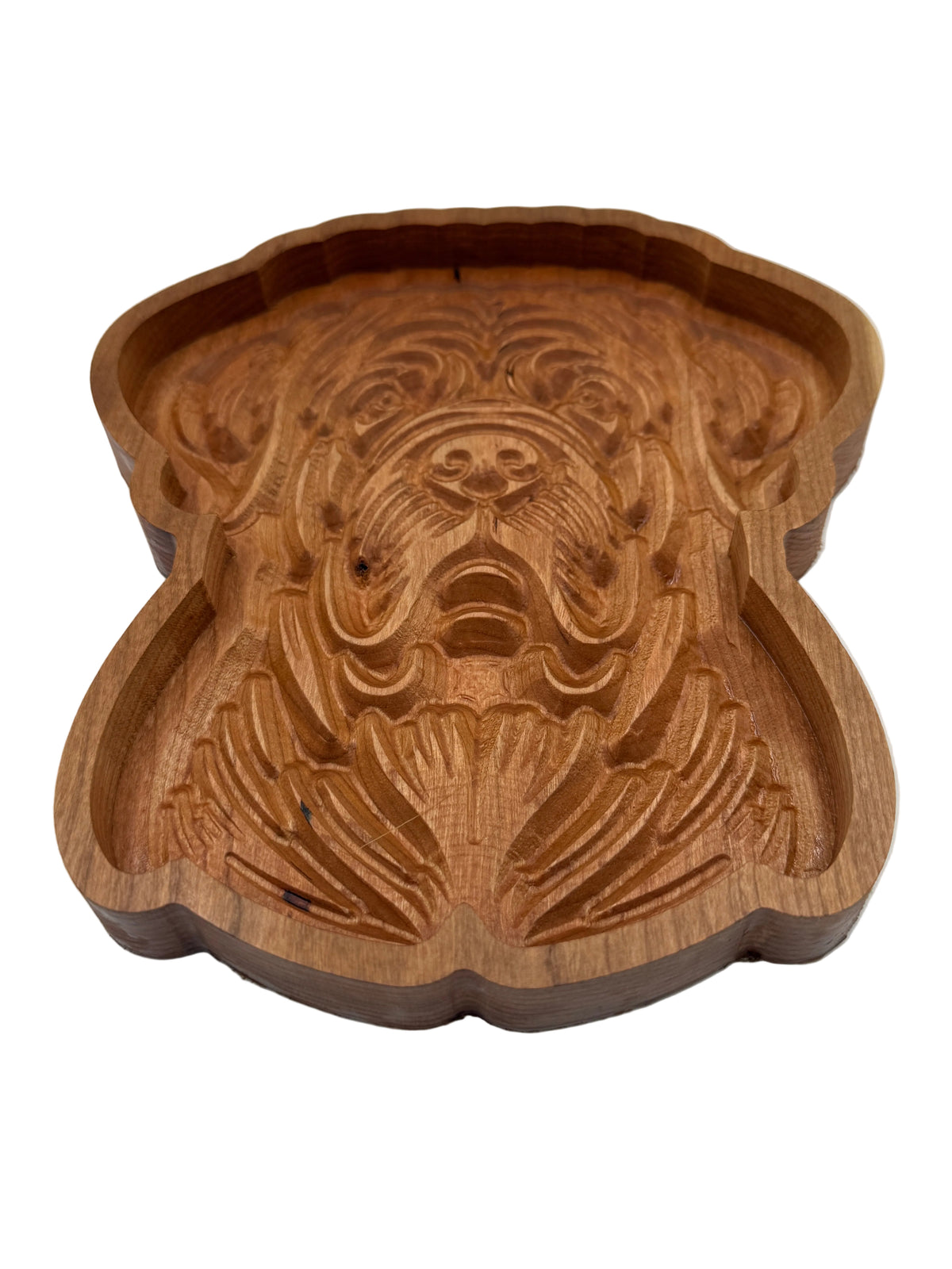 English Mastiff Catch-All Tray Cherry Wood - NW Timber Studio