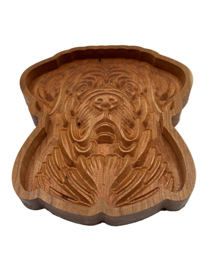 English Mastiff Catch-All Tray Cherry Wood - NW Timber Studio