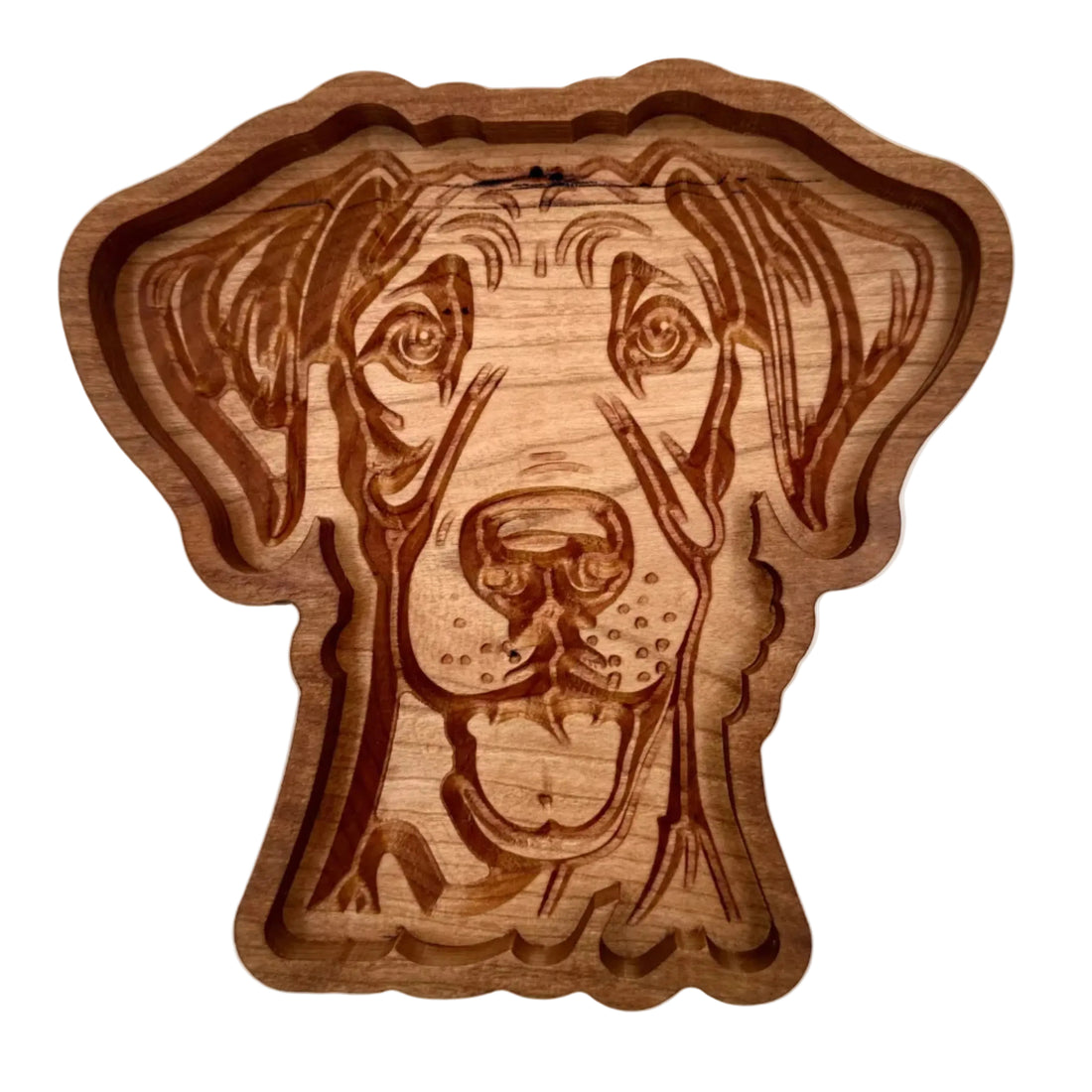 Great Dane Catch-All Tray Cherry Wood v2 - NW Timber Studio