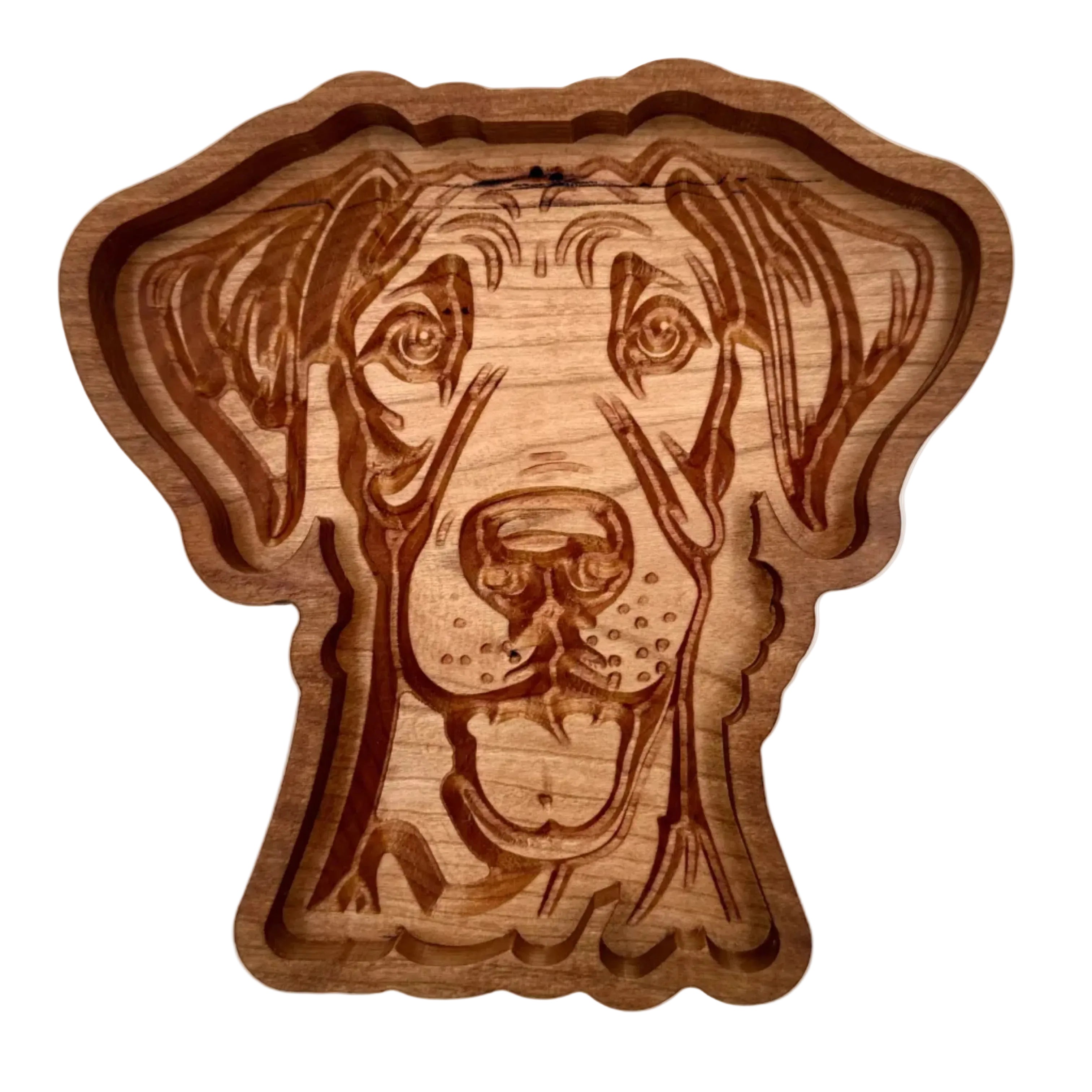 Great Dane Catch-All Tray Cherry Wood v2 - NW Timber Studio