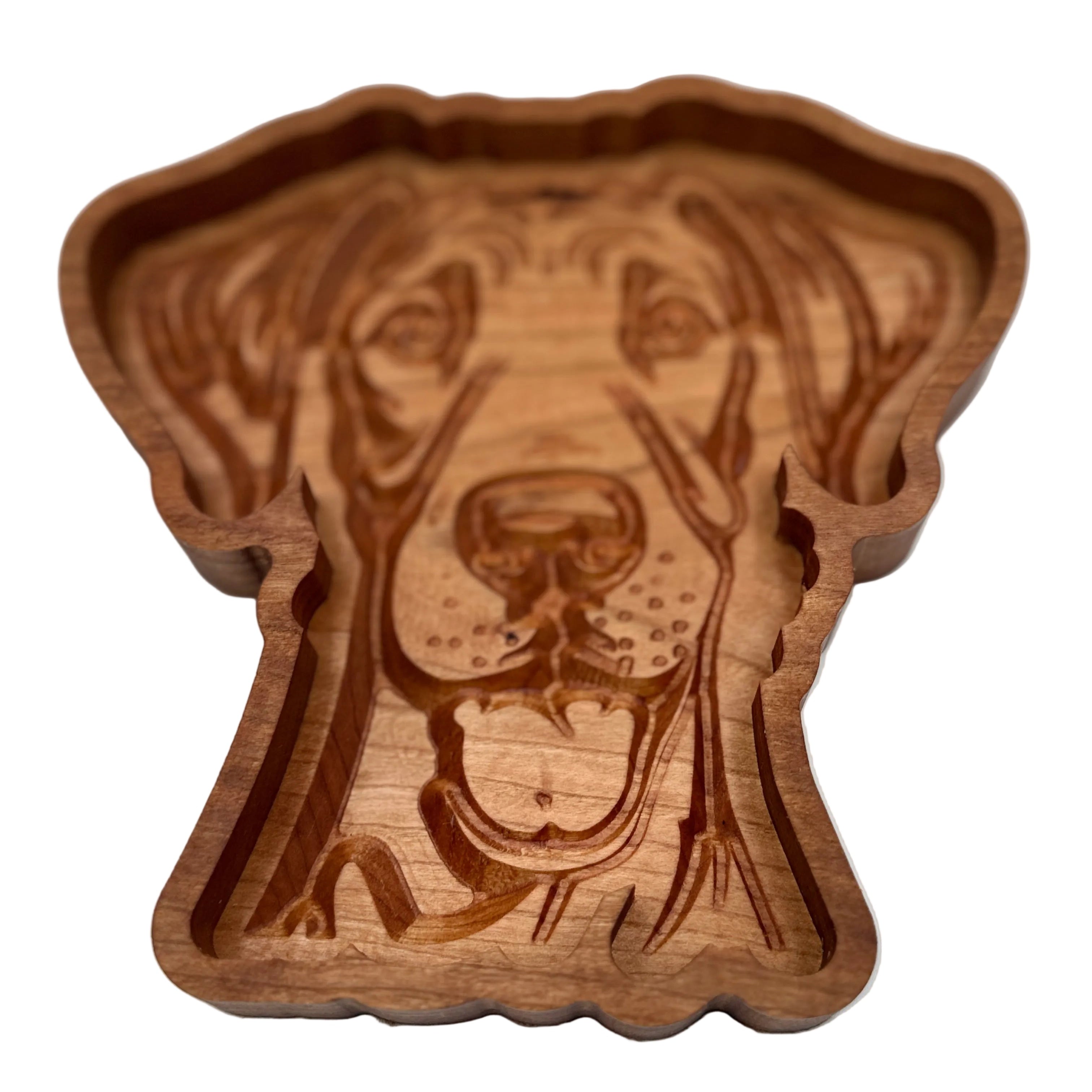 Great Dane Catch-All Tray Cherry Wood v2 - NW Timber Studio