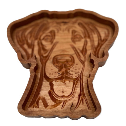 Great Dane Catch-All Tray Cherry Wood v2 - NW Timber Studio