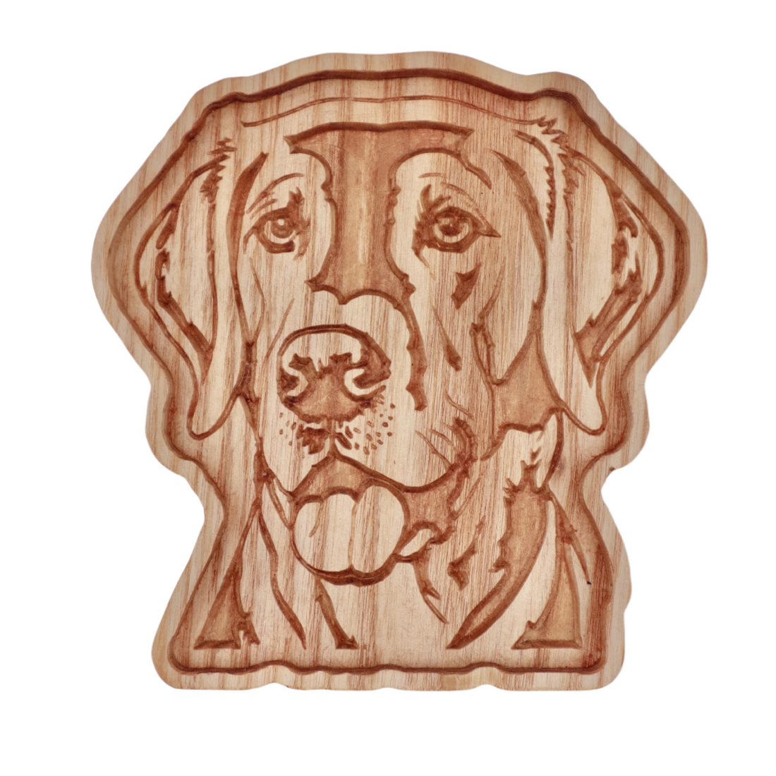 Labrador retriever catch all tray white oak