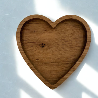Valentines Heart White Oak