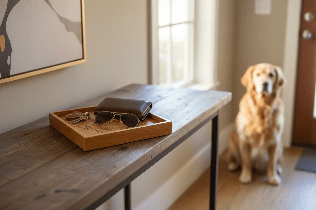 Personalized Dog Breed Catch - All Tray — Custom CNC Carved with Your Dog&