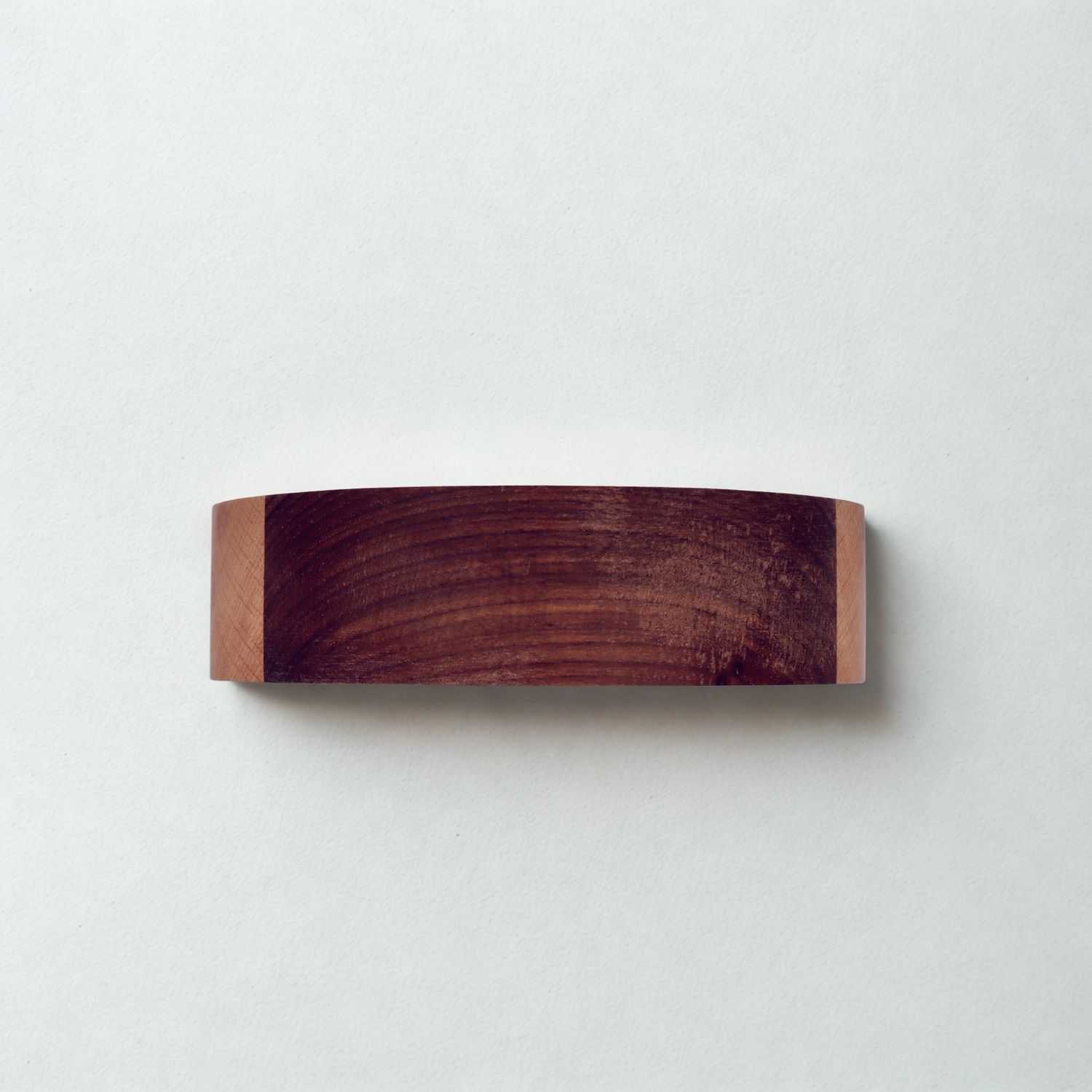 Black walnut and poplar striped bowl