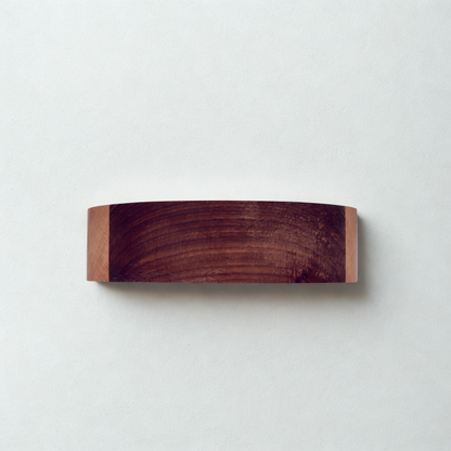 Black walnut and poplar striped bowl