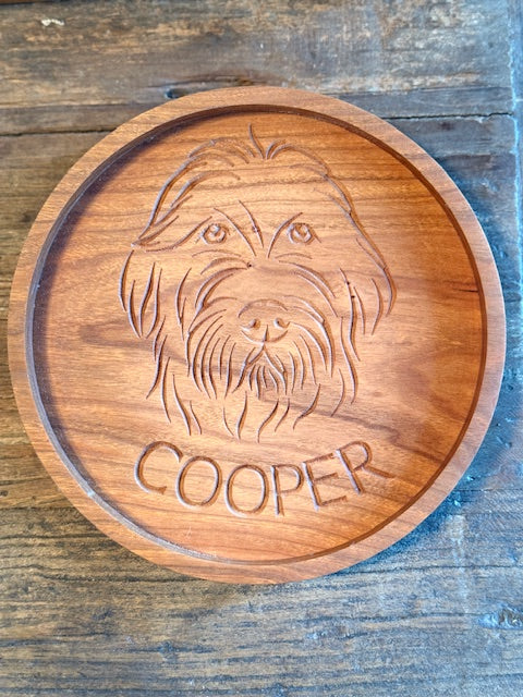 Custom Dog Tray With Name