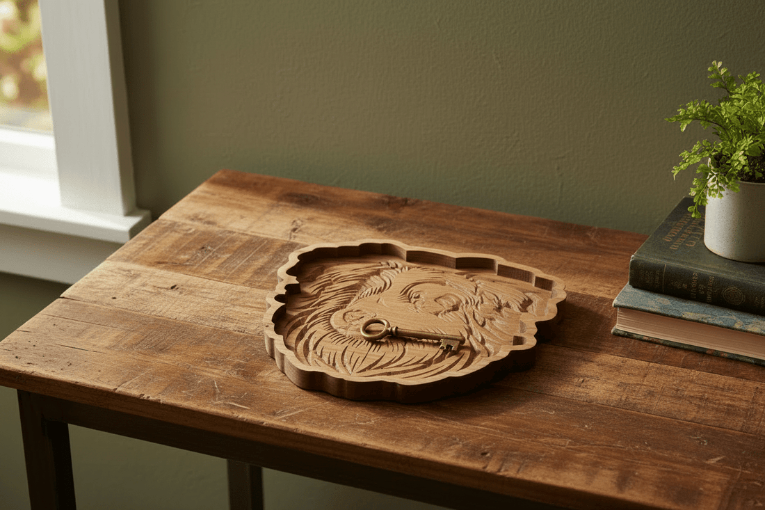 Australian Shepherd Cherry Wood Catch-All Tray - NW Timber Studio