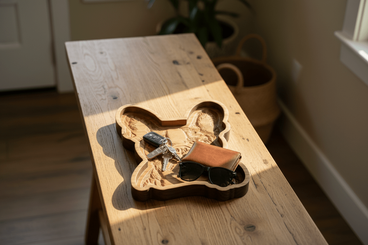 Boston Terrier Catch-All Tray - NW Timber Studio