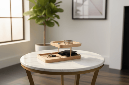 Premium Birch Wood Tiered Organizer - NW Timber Studio