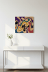 Rainbow Groovy — Maple & Multi - Color Resin Wall Art - NW Timber Studio