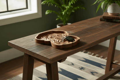 English Mastiff Catch-All Tray Cherry Wood - NW Timber Studio