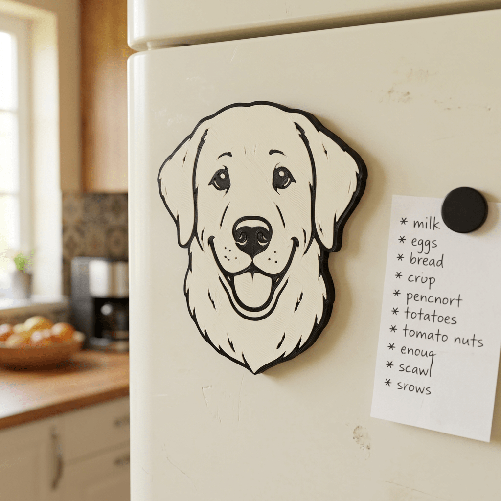 Golden Retriever Refrigerator Magnet - NW Timber Studio