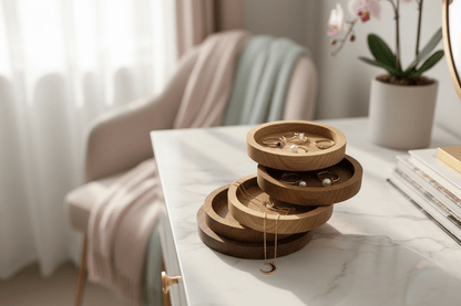 Stacking Wooden Jewelry Organizer - NW Timber Studio