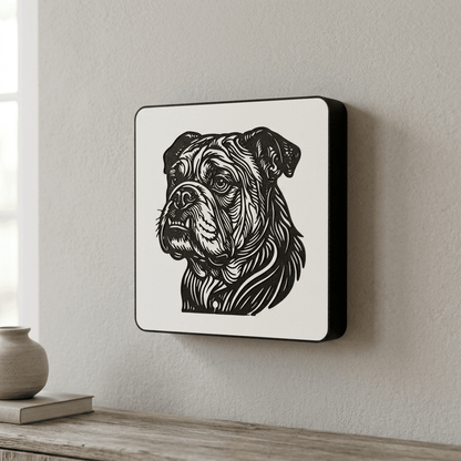 Bulldog Wall Art - NW Timber Studio