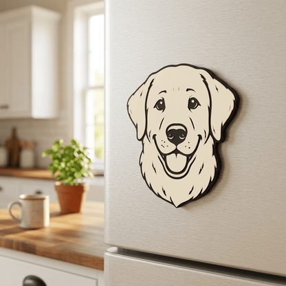 Golden Retriever Refrigerator Magnet - NW Timber Studio